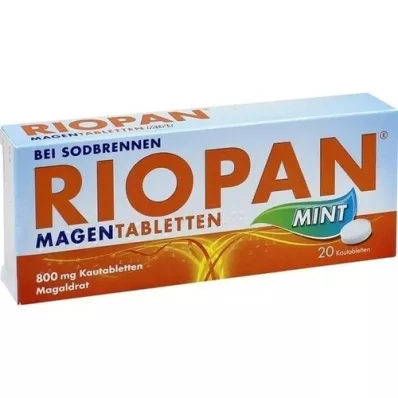 RIOPAN Compresse per lo stomaco Menta 800 mg Compresse masticabili, 20 pz