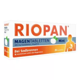 RIOPAN Compresse per lo stomaco Menta 800 mg Compresse masticabili, 20 pz