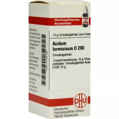 ACIDUM FORMICICUM D 200 globuli, 10 g