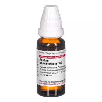 ACIDUM PHOSPHORICUM Diluizione C 30, 20 ml