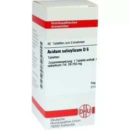 ACIDUM SALICYLICUM D 6 compresse, 80 pz