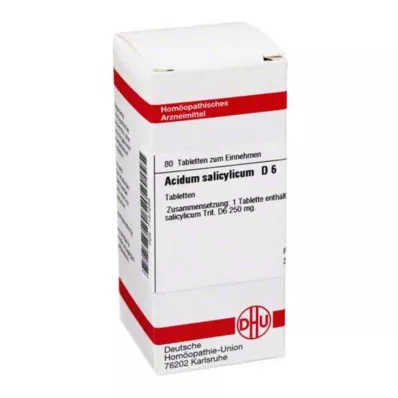 ACIDUM SALICYLICUM D 6 compresse, 80 pz