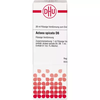 ACTAEA SPICATA D 6 Diluizione, 20 ml