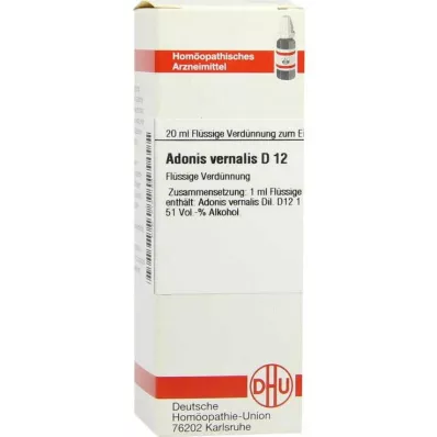 DHU Adonis vernalis D 12 Diluizione, 20 ml DHU Adonis vernalis D 12 Diluizione, 20 ml
