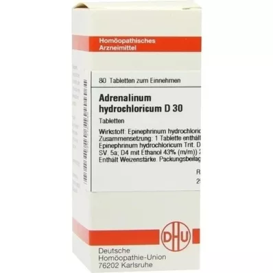 ADRENALINUM HYDROCHLORICUM D 30 compresse, 80 pz