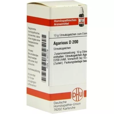 AGARICUS D 200 globuli, 10 g