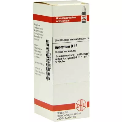 DHU Apocynum D 12 Diluizione, 20 ml DHU Apocynum D 12 Diluizione, 20 ml