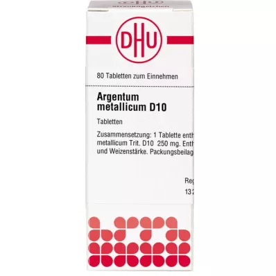 ARGENTUM METALLICUM D 10 compresse, 80 pz