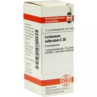 DHU Carboneum sulfuratum C 30 globuli, 10 g
