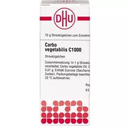 CARBO VEGETABILIS C 1000 globuli, 10 g