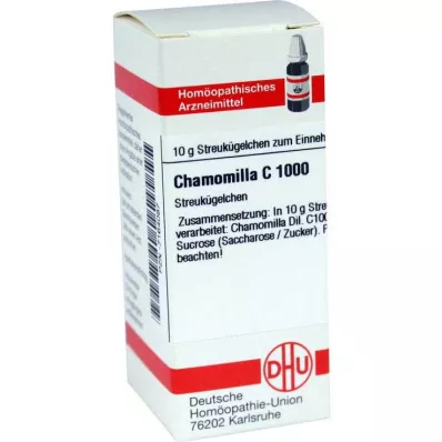 DHU Chamomilla C 1000 globuli, 10 g DHU Chamomilla C 1000 globuli, 10 g