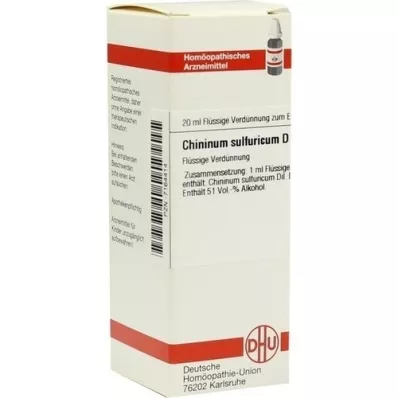 CHININUM SULFURICUM D 30 Diluizione, 20 ml