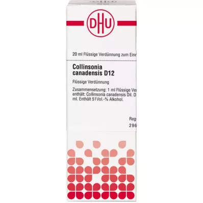 COLLINSONIA CANADENSIS D 12 Diluizione, 20 ml
