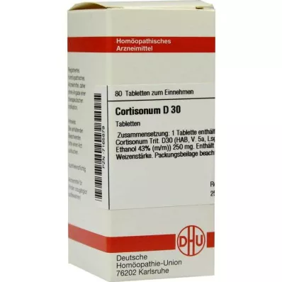 DHU Cortisonum D 30 compresse, 80 pz