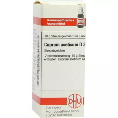 CUPRUM ACETICUM D 3 globuli, 10 g CUPRUM ACETICUM D 3 globuli, 10 g