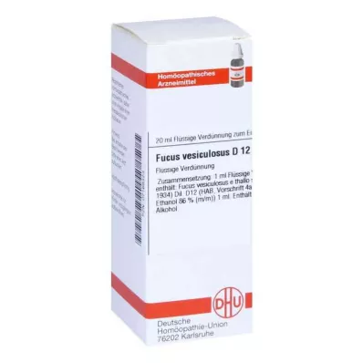 FUCUS VESICULOSUS D 12 Diluizione, 20 ml FUCUS VESICULOSUS D 12 Diluizione, 20 ml