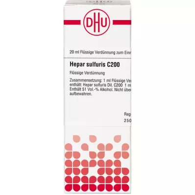 HEPAR SULFURIS C 200 Diluizione, 20 ml