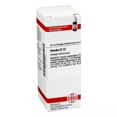 HIRUDO D 12 Diluizione, 20 ml