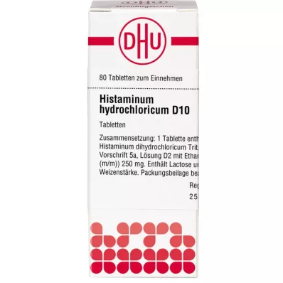 HISTAMINUM hydrochloricum D 10 compresse, 80 pz