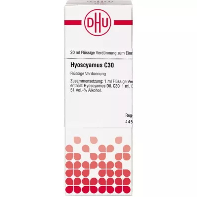 HYOSCYAMUS Diluizione C 30, 20 ml