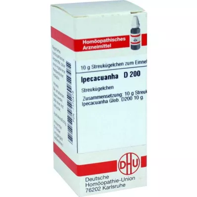 DHU Ipecacuanha D 200 globuli, 10 g DHU Ipecacuanha D 200 globuli, 10 g