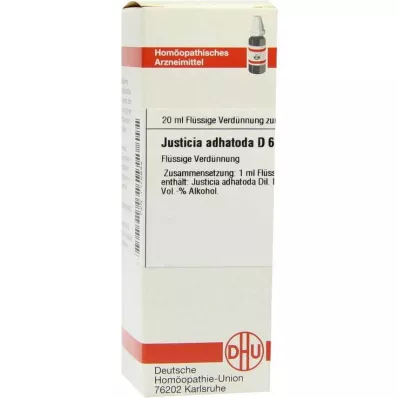 JUSTICIA adhatoda D 6 Diluizione, 20 ml