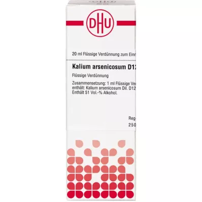 KALIUM ARSENICOSUM D 12 Diluizione, 20 ml