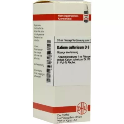 Diluizione di potassio solforico D8 (20 ml)