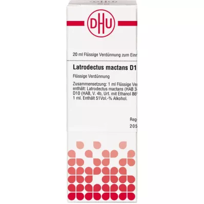 LATRODECTUS mactans D 10 Diluizione, 20 ml