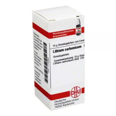 LITHIUM CARBONICUM C 30 globuli, 10 g