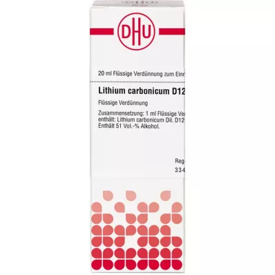LITHIUM CARBONICUM D 12 Diluizione, 20 ml