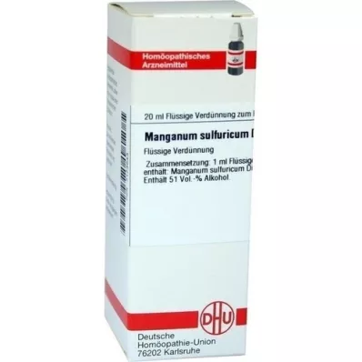 MANGANUM SULFURICUM D 6 Diluizione, 20 ml