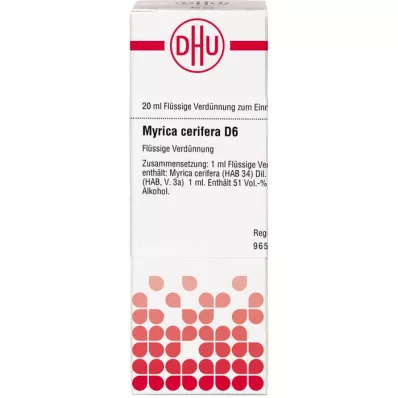MYRICA cerifera D 6 Diluizione, 20 ml