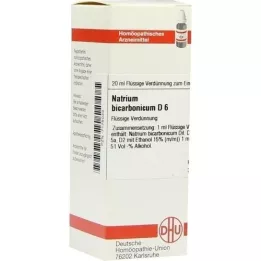 NATRIUM BICARBONICUM D 6 Diluizione, 20 ml