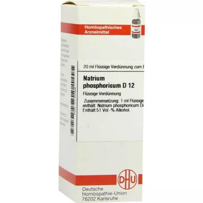 NATRIUM PHOSPHORICUM D 12 Diluizione, 20 ml