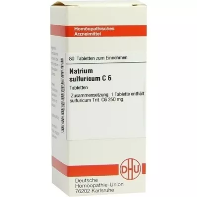 NATRIUM SULFURICUM C 6 compresse, 80 pz
