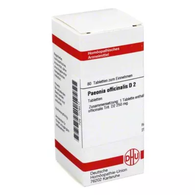 DHU Paeonia officinalis D 2 compresse, 80 pz DHU Paeonia officinalis D 2 compresse, 80 pz