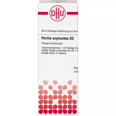 PERILLA OCYMOIDES Diluizione D 3, 20 ml