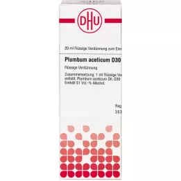 PLUMBUM ACETICUM D 30 Diluizione, 20 ml