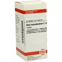 RHUS TOXICODENDRON C 12 compresse, 80 pz