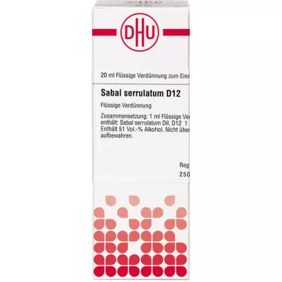 SABAL SERRULATUM D 12 Diluizione, 20 ml