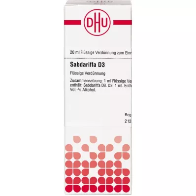 SABDARIFFA D 3 Diluizione, 20 ml