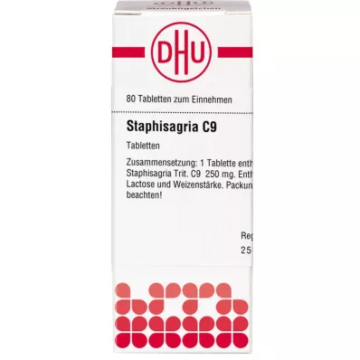 STAPHISAGRIA C 9 compresse, 80 pz