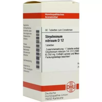 Stricnino nitrico.Compresse D12 (80 pezzi)