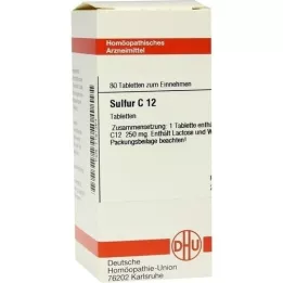 SULFUR C 12 compresse, 80 pz