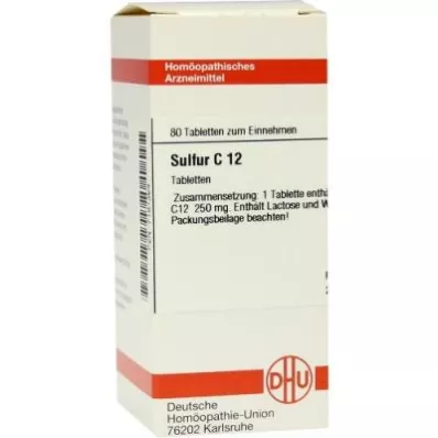 SULFUR C 12 compresse, 80 pz