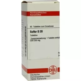 SULFUR D 20 compresse, 80 pz