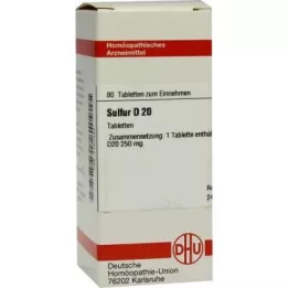 Compresse Zolfo D20 (80 pezzi)