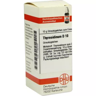 THYREOIDINUM D 10 globuli, 10 g THYREOIDINUM D 10 globuli, 10 g
