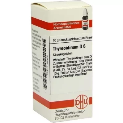THYREOIDINUM D 6 globuli, 10 g